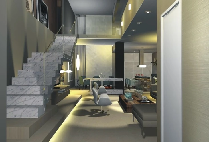 Projeto institucional com fachada marcante, composição contemporânea e identidade visual forte